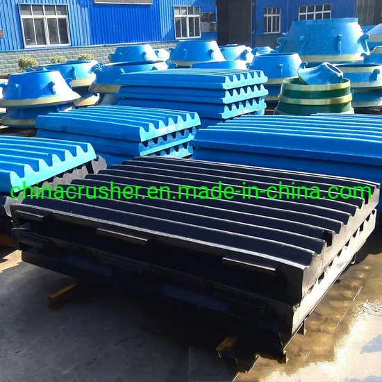 Pièces de broyeur à mâchoire Pièces de mâchoires en acier à manganèse élevé, cales, sièges bascules remplacement de l'OEM pour C6X, C130, PE Series Global Fournisseur