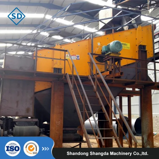 Minerai de minerai de sable de carrière utilisez un écran vibrant pour la construction du projet d'exploitation