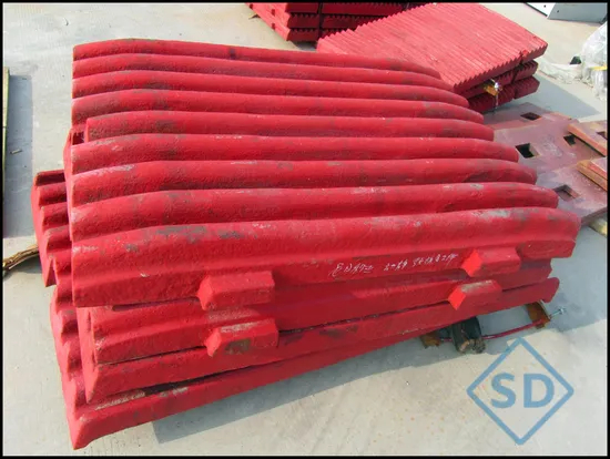 Plaque de mâchoire coulant du manganèse, partie de secours du concasseur à mâchoire