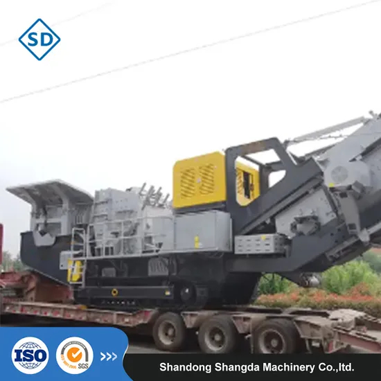 Crusheur mobile de type chenille en bois à forte productivité